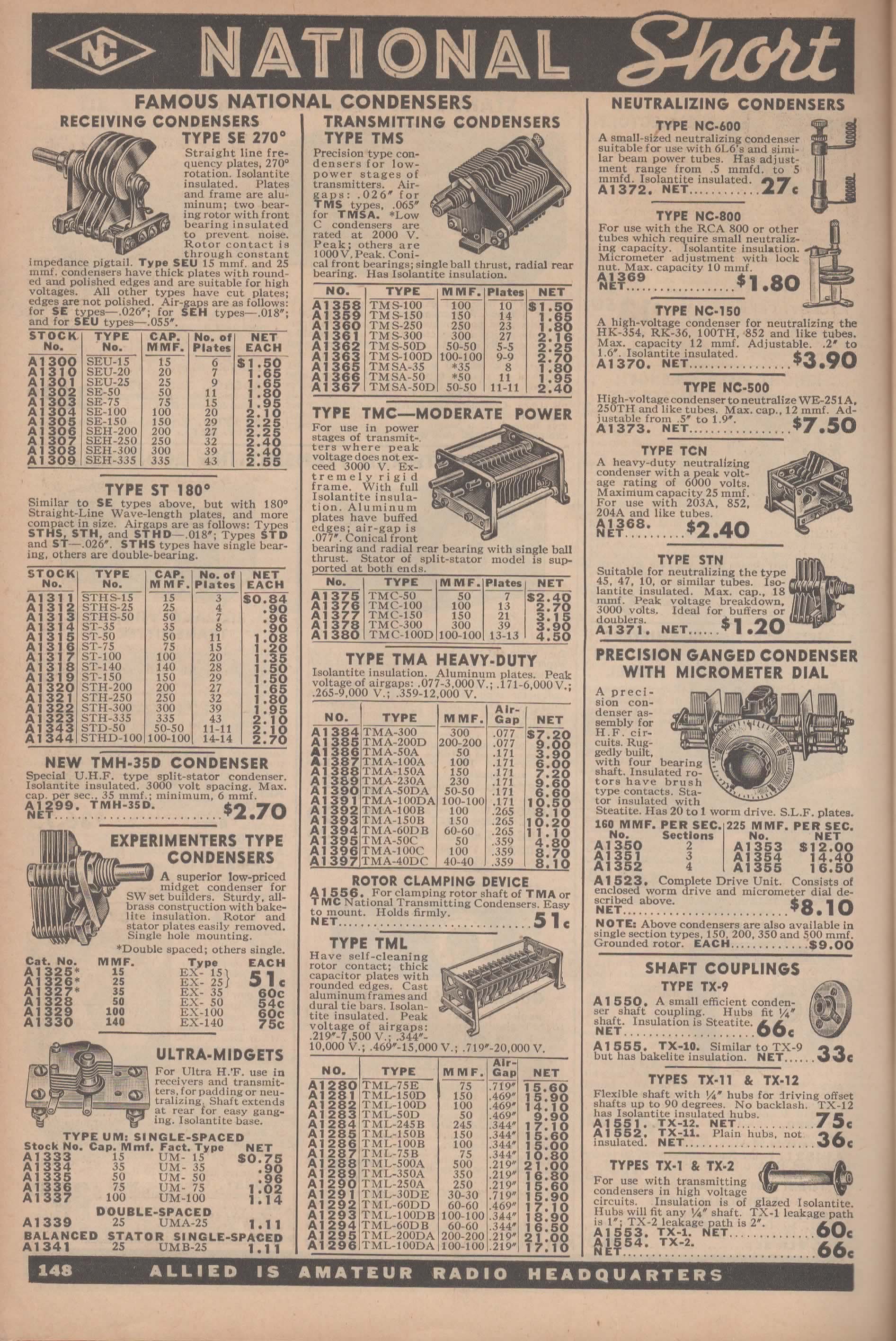 1940 Allied Radio Corporation Catalog