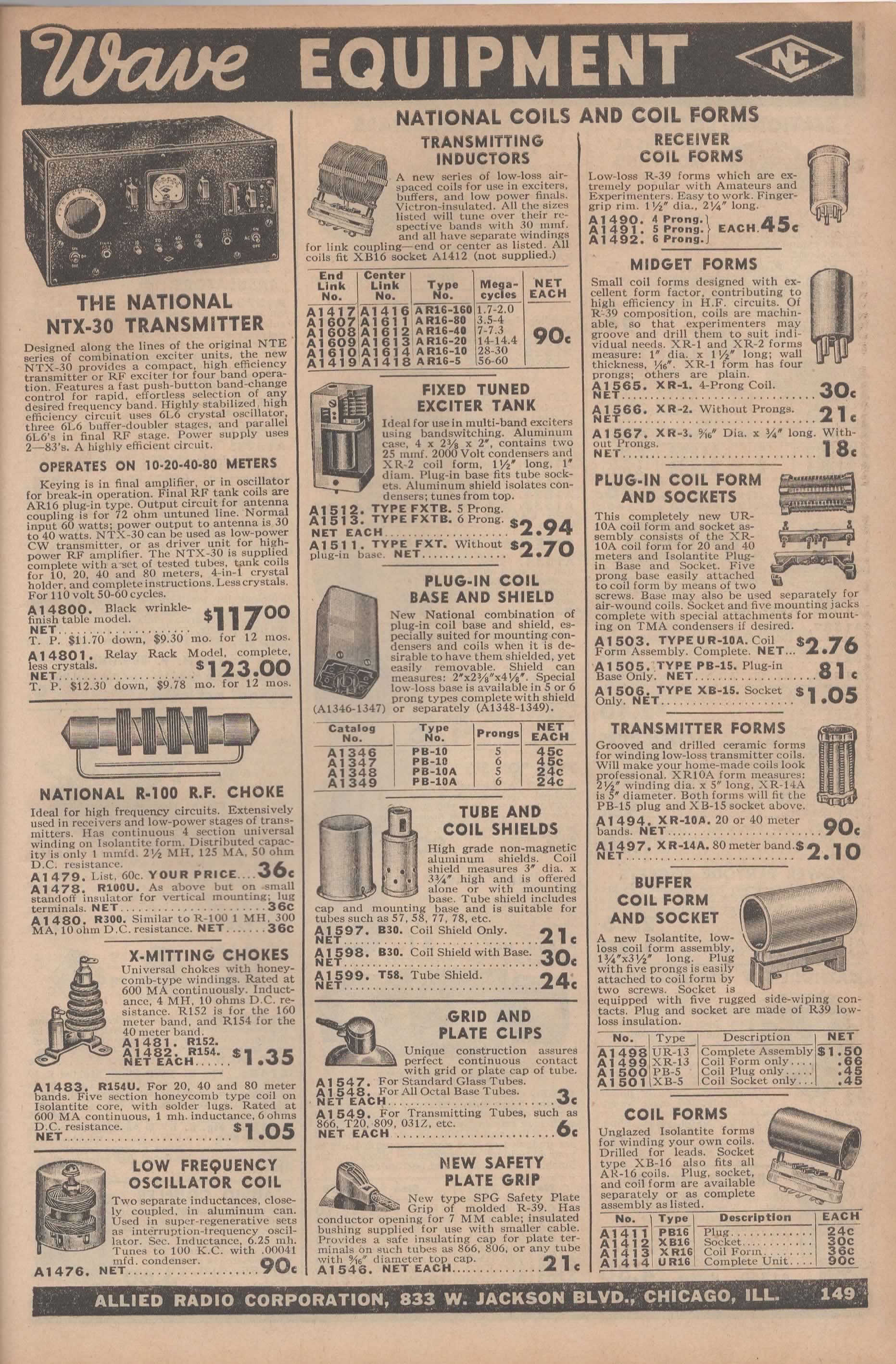 1940 Allied Radio Corporation Catalog